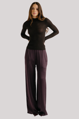 Sablyn - Marlo Lace-Like Fitted Mock Neck - OAKTREE