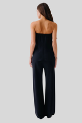 Sablyn - Naomi Bias Cut Pull On Pant - BLACK