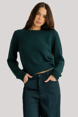 Sablyn - Noa Shrunken Crewneck Sweater  - SACRAMEN