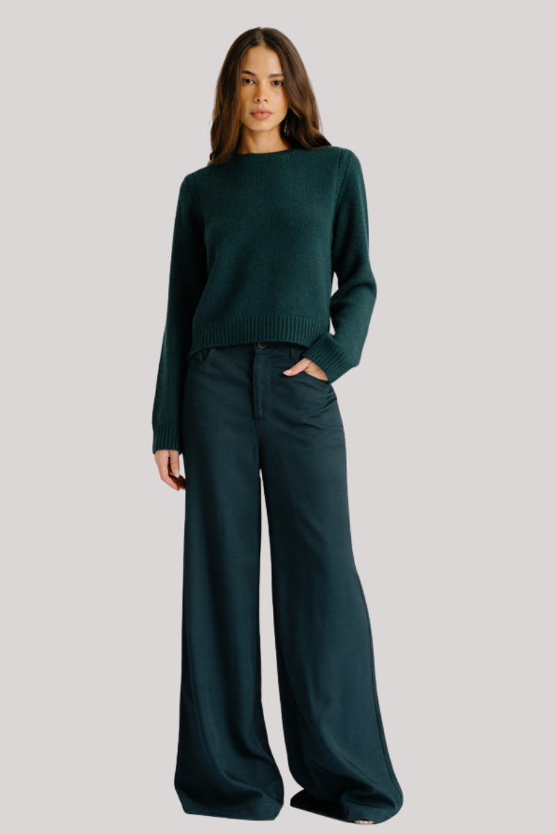 Sablyn - Noa Shrunken Crewneck Sweater  - SACRAMEN