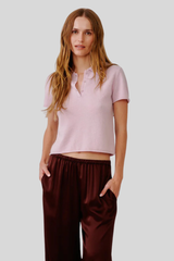 Sablyn - Rita Shrunken SS Polo - SOFTPINK