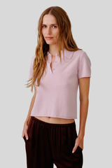 Sablyn - Rita Shrunken SS Polo - SOFTPINK