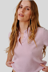 Sablyn - Rita Shrunken SS Polo - SOFTPINK
