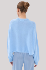 Sablyn - Riya Saddle Raglan Crew Neck Pullover - AZUREOUS