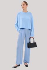 Sablyn - Riya Saddle Raglan Crew Neck Pullover - AZUREOUS