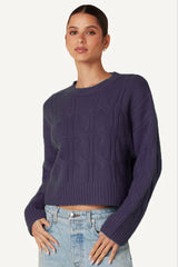 Sablyn - Tristan Cable Knit Sweater - ASTRAL