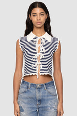 Sea Ny - Addy Striped Knit Vest - MULTI