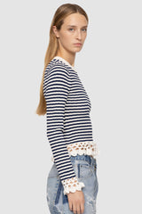 Sea Ny - Addy Striped Long Sleeve Top - MULTI