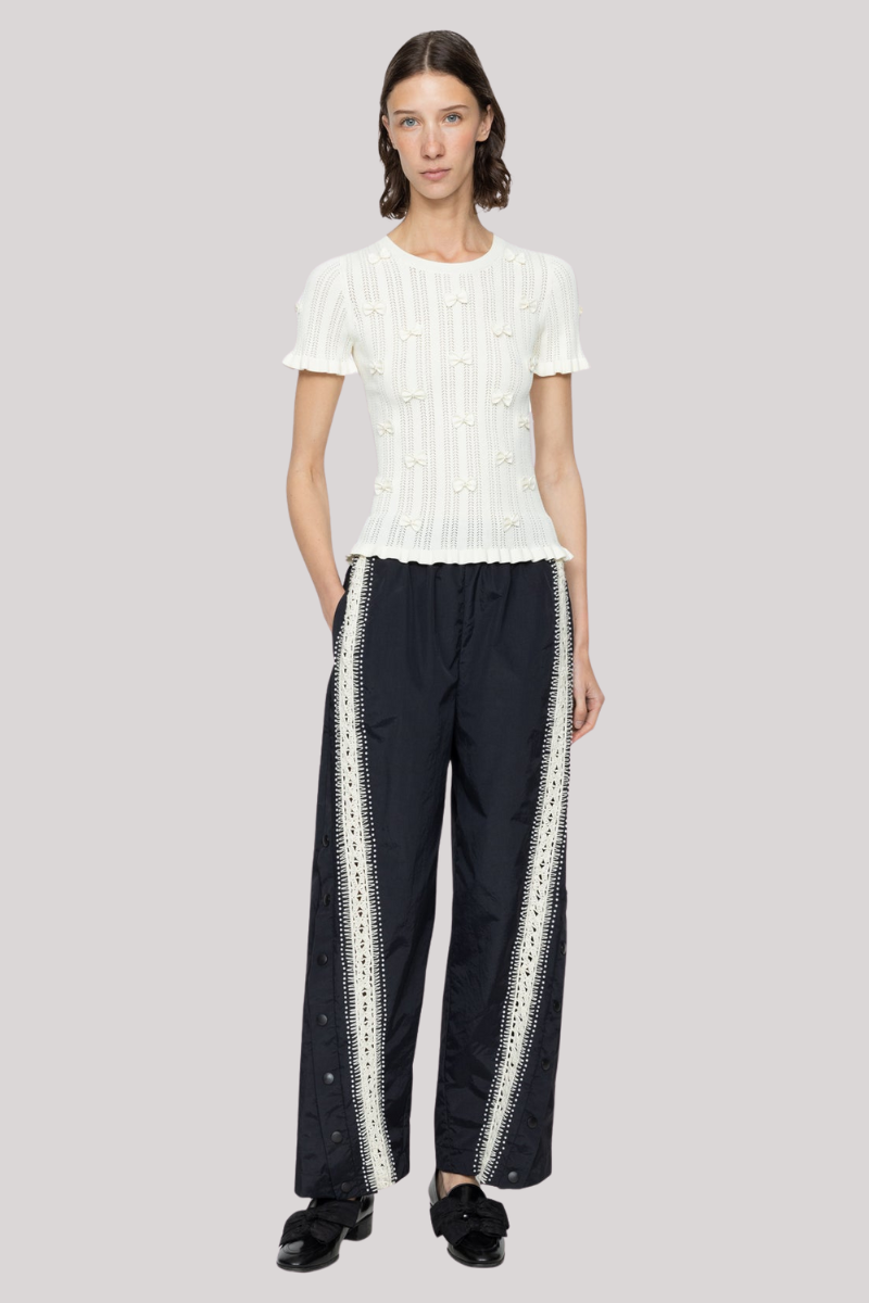 Sea Ny - Alberta Pearl Knit Top - CREAM