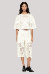 Sea Ny - Arianna Lace Top  - CREAM