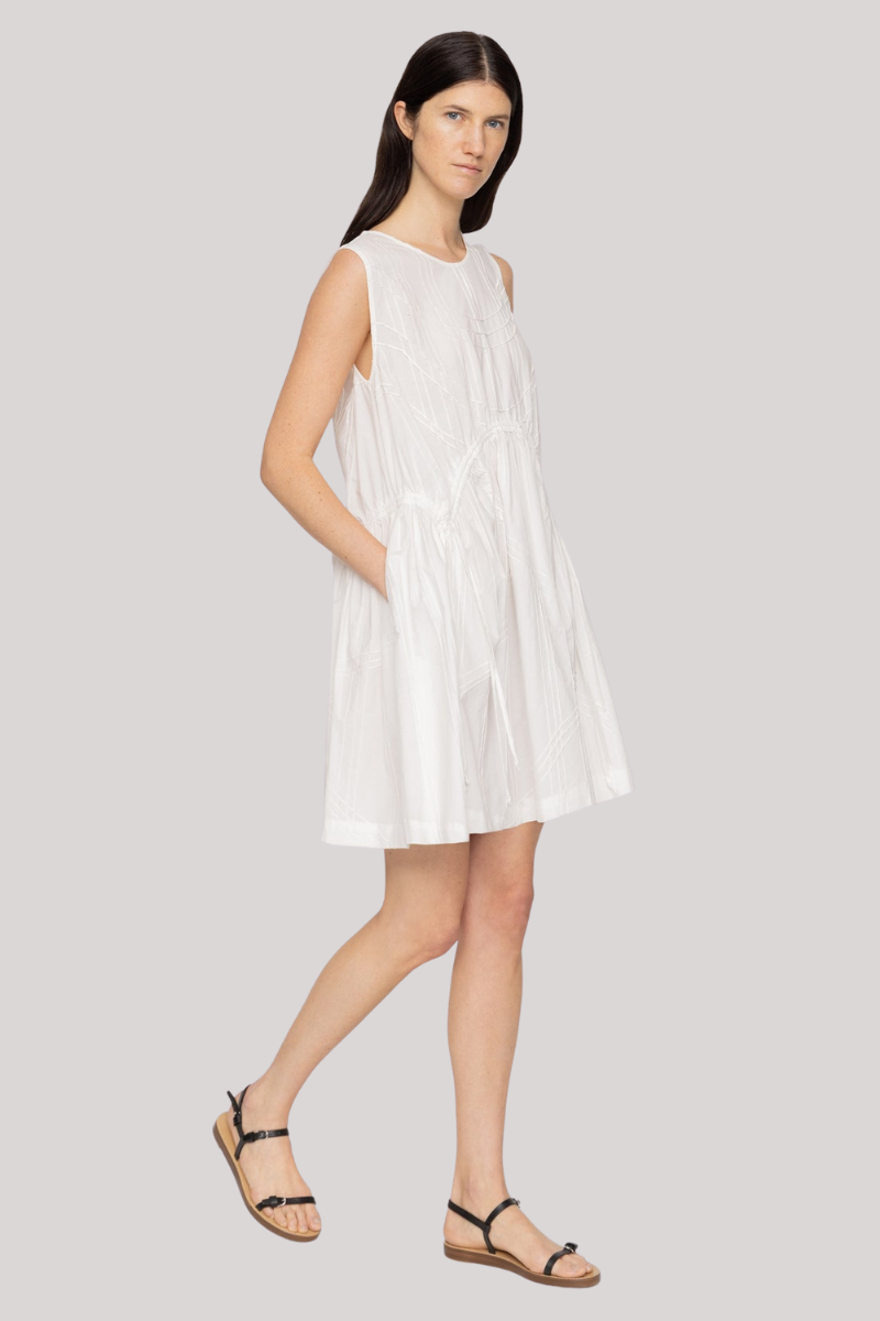 Sea Ny - Camden Poplin Tank Mini Tunic  - WHITE