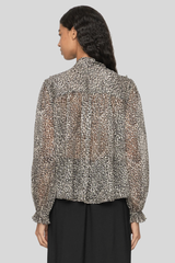 Sea Ny - Charlize Print Bow Top - CREAM