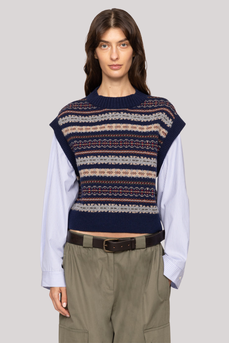 Sea Ny - Ciara Combo Top - NAVY