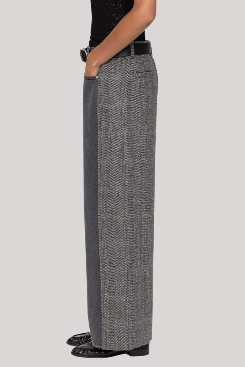 Sea Ny - Eleni Denim Combo Pants - GREY