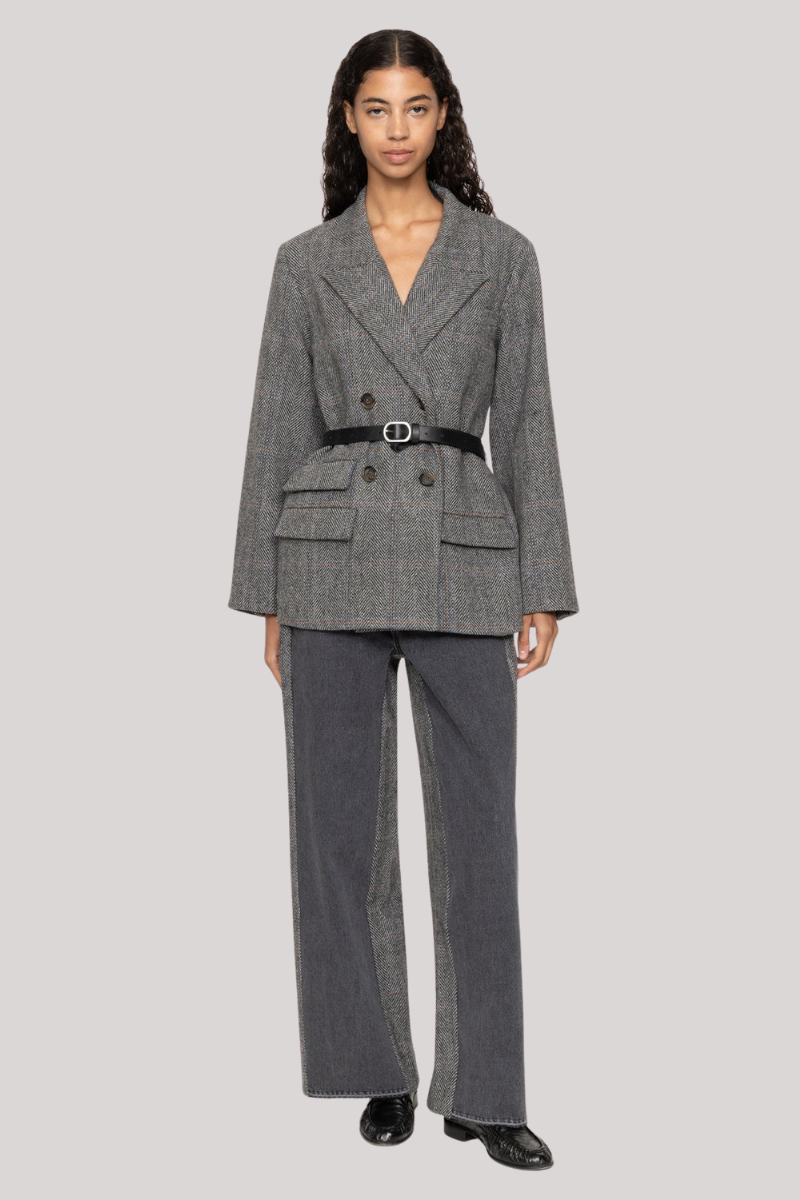 Sea Ny - Eleni Denim Combo Pants - GREY