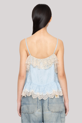Sea Ny - Ethel Solid Camisole - BLUE