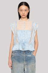 Sea Ny - Ethel Solid Tank Top - BLUE