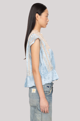 Sea Ny - Ethel Solid Tank Top - BLUE