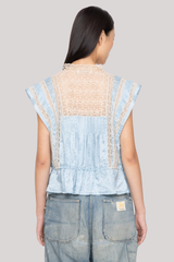 Sea Ny - Ethel Solid Tank Top - BLUE