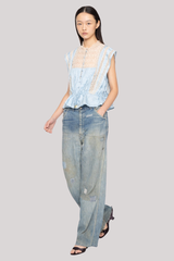 Sea Ny - Ethel Solid Tank Top - BLUE