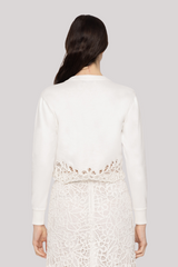 Sea Ny -  Iyla Soutache Cardigan - WHITE