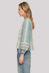 Sea Ny - Kirsten Print Top - SKY