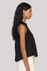 Sea Ny - Larissa Embroidery Tank Top - BLACK