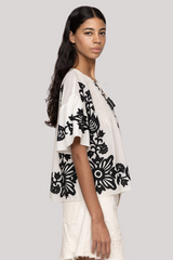 Sea Ny - Liliana Applique Top - BLACK