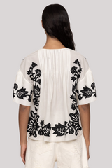 Sea Ny - Liliana Applique Top - BLACK