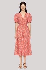 Sea Ny - Lucille Liberty Print Dress - RED