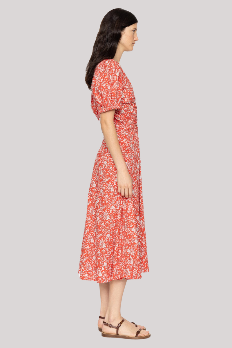 Sea Ny - Lucille Liberty Print Dress - RED