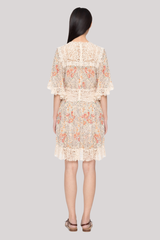 Sea Ny - Luisa Print Mini Dres - CREAM
