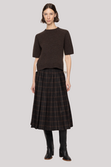 Sea Ny - Mallory Short Sleeve Sweater - COFFEE