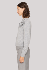Sea Ny - Minette Flower Cardigan - GREY