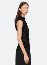 Sea Ny - Paxton Knit Tank Top - BLACK