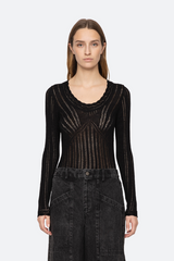 Sea Ny - Paxton Knit Top - BLACK