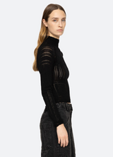 Sea Ny - Paxton Knit Top - BLACK