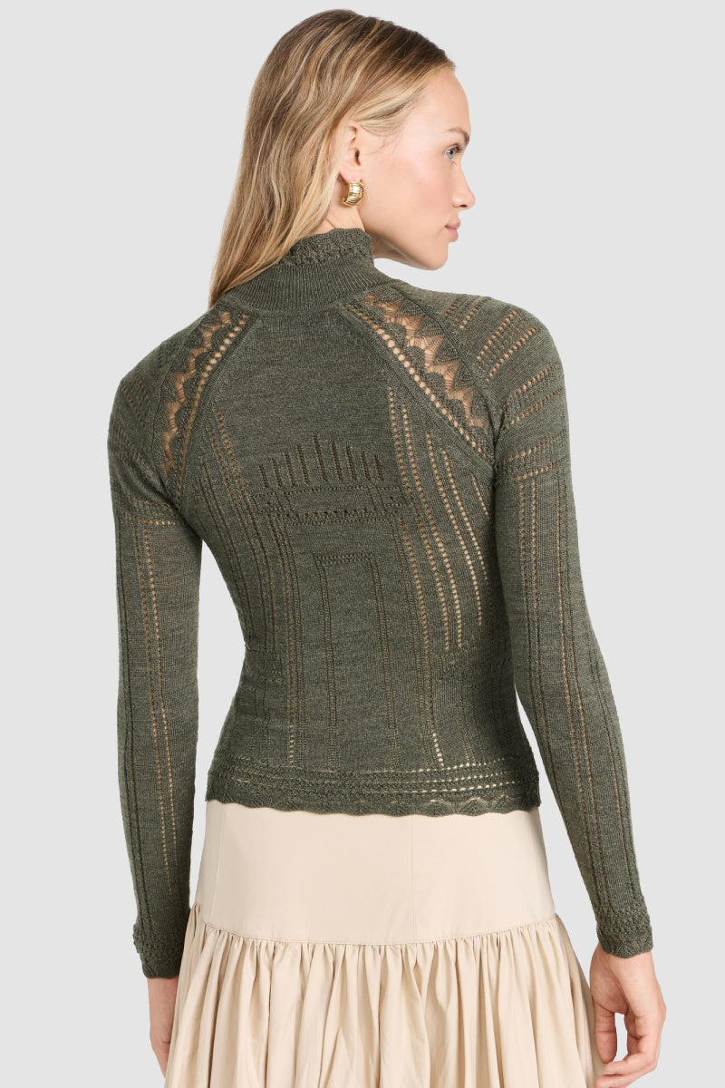 Sea Ny - Paxton Knit Top - OLIVE