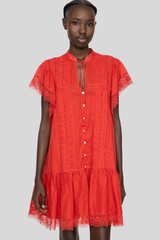 Sea Ny - Pippa Solid Mini Dres - RED
