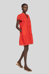 Sea Ny - Pippa Solid Mini Dres - RED