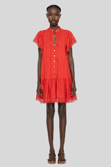 Sea Ny - Pippa Solid Mini Dres - RED