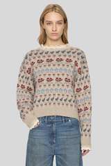 Sea Ny -  Preston Knit Crewneck Sweater - CREAM