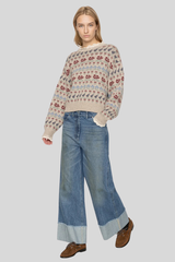 Sea Ny -  Preston Knit Crewneck Sweater - CREAM