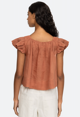 Sea Ny - Risa Ramie Top - CLAY