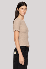 Sea Ny - Ruby Knit Tee - CHAMPAGN