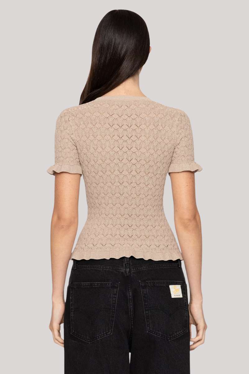Sea Ny - Ruby Knit Tee - CHAMPAGN