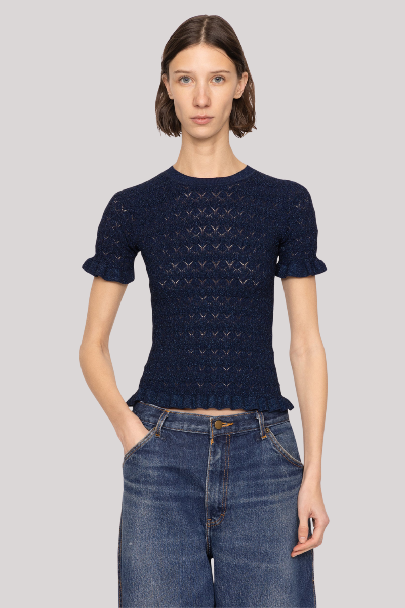 Sea Ny - Ruby Knit Tee - NAVY