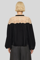Sea Ny - Shiloh Embroidered Top - BLACK