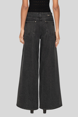 Sea Ny - Zayna Denim Wide Leg Jeans - BLACK