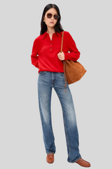 Sold Out. Nyc - The Cashmere Polo - CHERRY